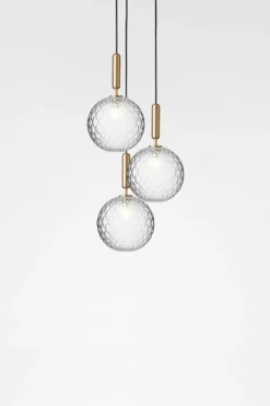 Kjøkkenbelysning Tak|Takpendler>Nuura Miira 3 large Messing / Opal