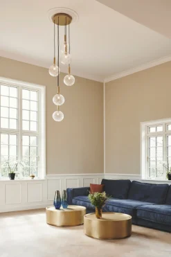 Kjøkkenbelysning Tak|Takpendler>Nuura Miira 6 large Messing / Opal