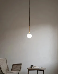 Kjøkkenbelysning Tak|Takpendler>Nuura Miira 1 Messing / Opal