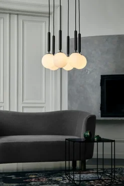 Kjøkkenbelysning Tak|Takpendler>Nuura Miira 6 Svart / Opal