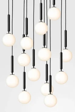 Kjøkkenbelysning Tak|Takpendler>Nuura Miira 13 Svart / Opal