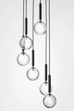 Kjøkkenbelysning Tak|Takpendler>Nuura Miira 6 / optikk Svart