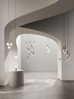 Kjøkkenbelysning Tak|Takpendler>Nuura Miira 6 / optikk Svart