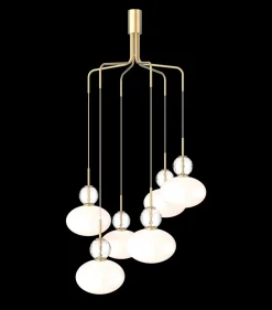 Takpendler|Kjøkkenbelysning Tak>Nuura Rizzatto cluster 6 taklampe Hvit/messing Hvit / Messing