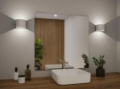 Utelamper Med Opp/Ned Lys|Baderomsbelysning Vegg><noscript><img width=