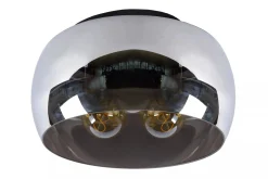 Kjøkkenbelysning Tak|Taklamper / Takplafonder>Lucide Olivia taklampe 40 cm - Svart/Røykfarget Svart / Røyk