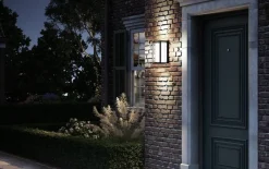 Utelamper - Veggskjold / Plafond>NorDesign Orcus 250 vegglampe utendørs 3000 Kelvin 15W IP65 Dimbar - grå Antrasitt