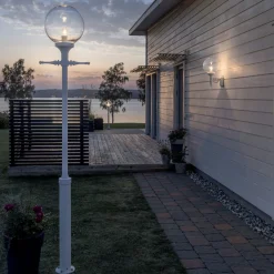 Lyktestolper>Konstsmide Orion stolpe 240cm - Hvit