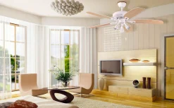 Takvifter>Texa Design Orion takvifte GU10 - Hvit/Eik vendbare blad Hvit / Eik