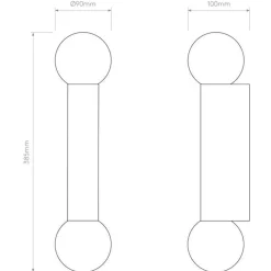 Baderomsbelysning Vegg><noscript><img width=