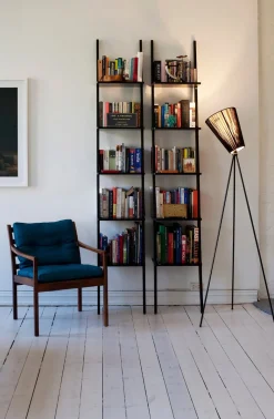 Interiørlamper Gulv>Northern Oslo Wood gulvlampe svart med skjerm