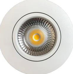 Taklamper Ute|Utendørs Downlights>NorDesign Out tiltbar lavtbyggende downlight utendørs 11W 3000K IP65 RA90 dimbar - Hvit