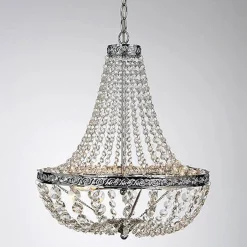 Kjøkkenbelysning Tak|Lysekroner>Ms - belysning Oxford lysekrone, /krystall 40 cm Krom