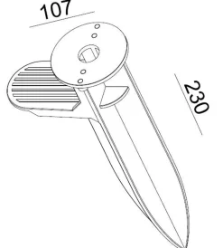 Uplights>NorDesign Oz jordspyd til uplight Svart
