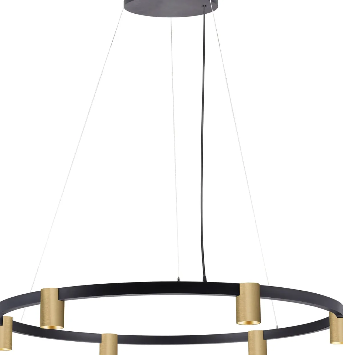 Kjøkkenbelysning Tak|Takpendler>NorDesign Oz K4 circular takpendel 60 cm - Svart/Gullfarget Svart / Gull