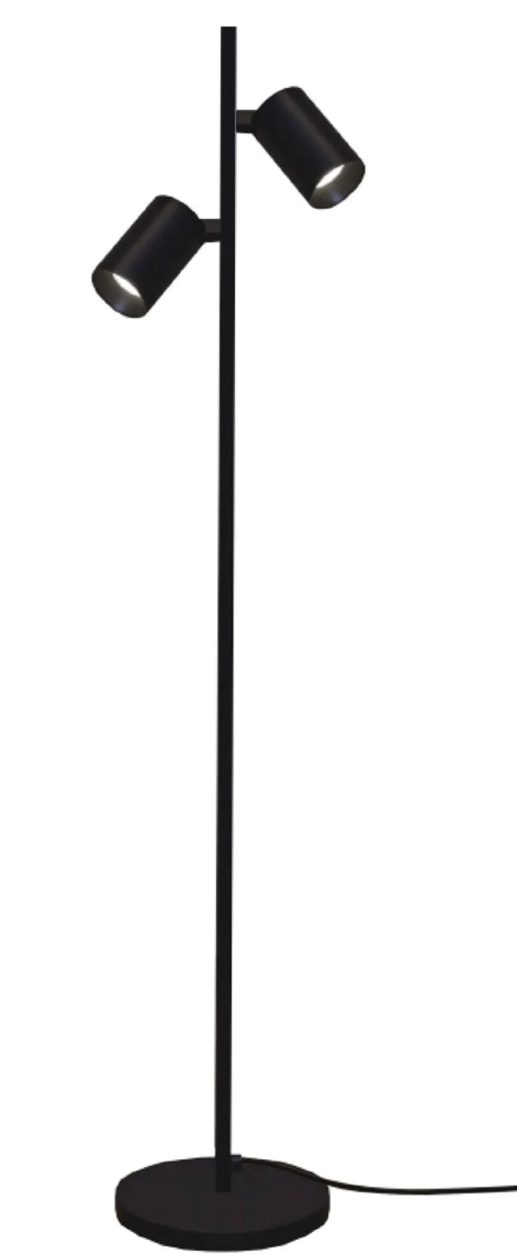 Leselamper Gulv>NorDesign Oz K2 gulvlampe - Svart/Gullfarget Svart / Gull