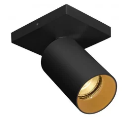 Kjøkkenbelysning Tak|Spotter & Skinner>NorDesign OZ K1 taklampe med 1 spott - Svart/gull Svart / Gull