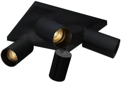 Kjøkkenbelysning Tak|Spotter & Skinner>NorDesign OZ K4 taklampe med 4 spotter - Svart
