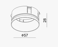 Kjøkkenbelysning Tak>NorDesign OZ reflektor - Hvit