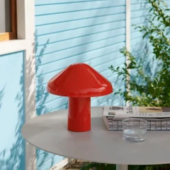 Oppladbare Bordlamper>HAY Pao Bærbar bordlampe - Rød