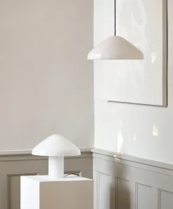 Kjøkkenbelysning Tak|Takpendler>HAY Pao takpendel 35 cm - glass - Hvit