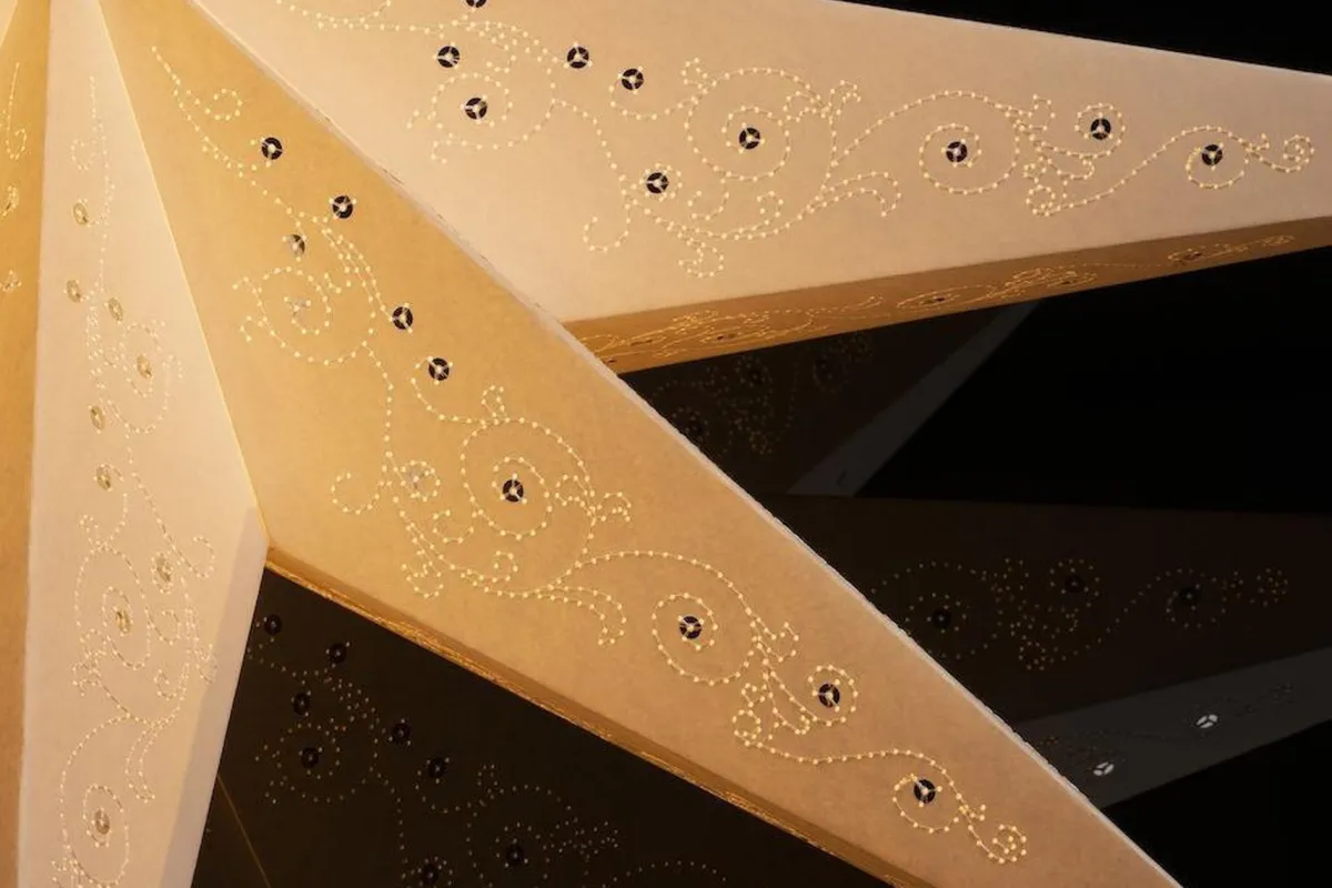 Adventsstjerner>Konstsmide Pappstjerne 115 cm 9 armet - Hvit