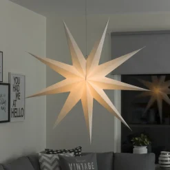 Adventsstjerner>Konstsmide Pappstjerne 115 cm - Hvit