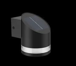 Solcellebelysning|Utelamper Med Opp/Ned Lys>Philips Fyve vegglampe 1,5W 2700 Kelvin IP44 solcelledrevet med dag/natt sensor Svart