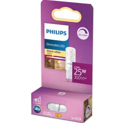 Led-Pærer G9 Sokkel>Philips G9 LED 2700K 2,6W - Dimbar Hvit