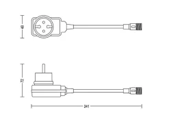Philips Gardenlink|Tilbehør Lamper>Philips Gardenlink strømforsyning til 24 volt systemet - 12 Watt Svart