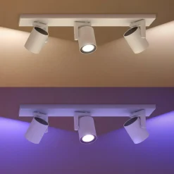 Kjøkkenbelysning Tak|Philips Hue>Philips Hue Argenta 3 lys spotlight white and colore ambiance Aluminium
