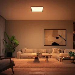 Kjøkkenbelysning Tak|Philips Hue>Philips Hue Aurelle firkantet taklampe 39W 2200-6500K White Ambiance - Svart