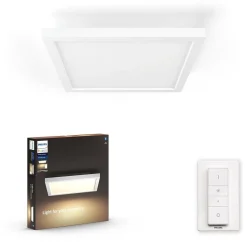 Kjøkkenbelysning Tak|Philips Hue>Philips Hue Aurelle square taklampe - White Ambiance Hvit