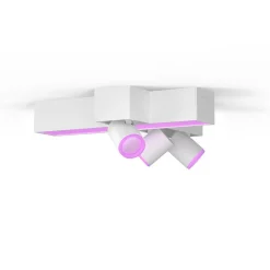 Kjøkkenbelysning Tak|Philips Hue>Philips Hue Centris taklampe med 3 spotlys White and colore ambiance - Hvit