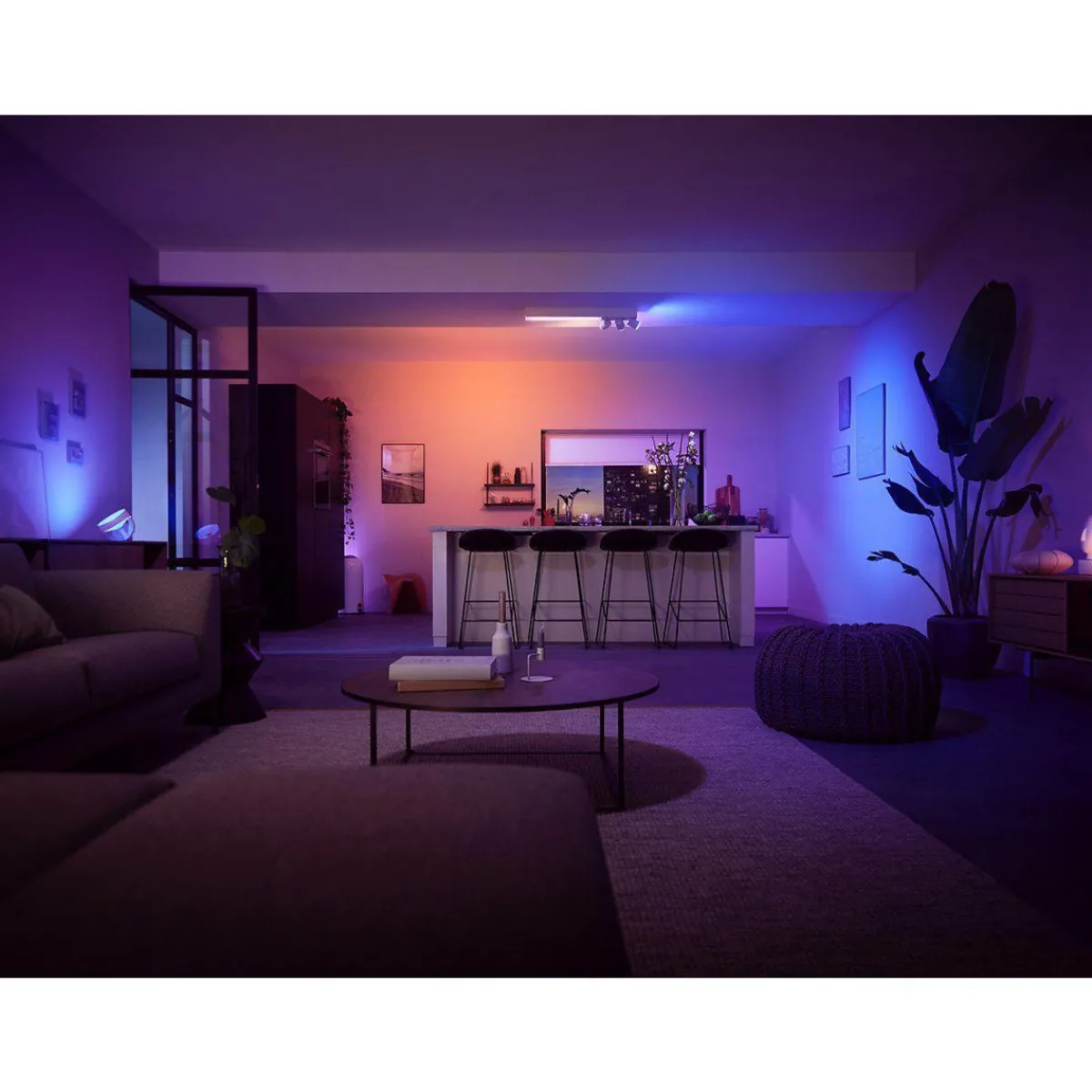 Kjøkkenbelysning Tak|Philips Hue>Philips Hue Centris taklampe med 3 spotlys White and colore ambiance