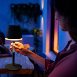 Oppladbare Bordlamper|Philips Hue>Philips Hue Go bærbar bordlampe oppladbar