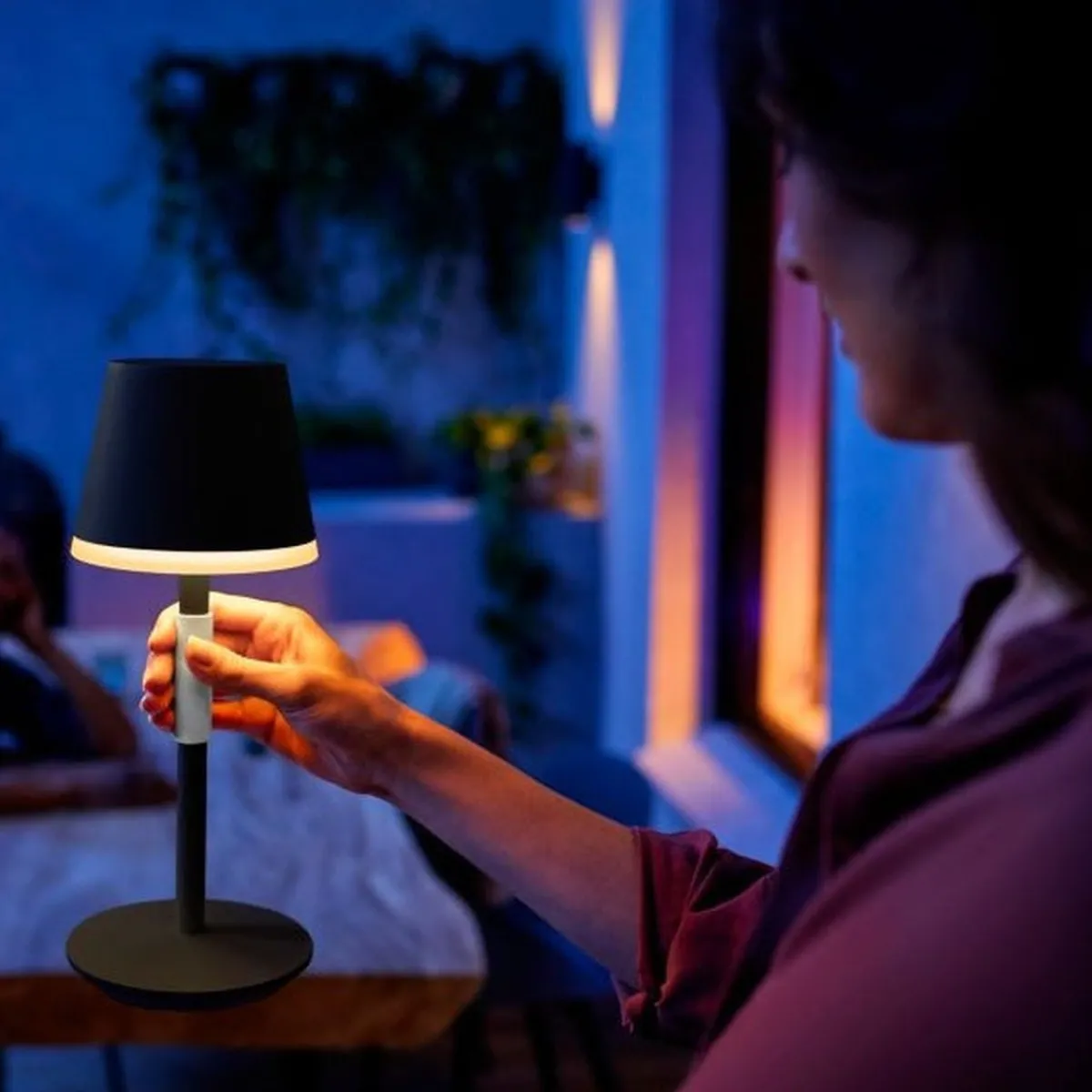 Oppladbare Bordlamper|Philips Hue>Philips Hue Go bærbar bordlampe oppladbar