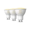 Led-Smartlyspærer|Led-Pærer Gu10 Sokkel>Philips Hue GU10 3 pakning - White ambiance