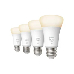 Led-Smartlyspærer|Led-Pærer Smart E27 Sokkel>Philips Hue white ambiance E27 lyspærer 4 pk Opal