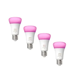 Lightup-Pris|Led-Smartlyspærer>Philips Hue White and Color 4 x E27 lyspærer Opal