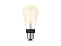 Led-Pærer Smart E27 Sokkel|Philips Hue>Philips Hue white LED 7W E27 ST 64 2200-4500 Kelvin - 60 mm Hvit