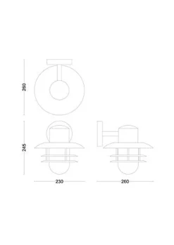 Utelamper - Klassiske Vegglamper>Philips Inyma vegglampe utendørs IP44 Svart