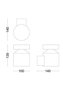 Utelamper - Klassiske Vegglamper>Philips Laven 6W vegglampe utendørs IP44 2700 Kelvin Svart