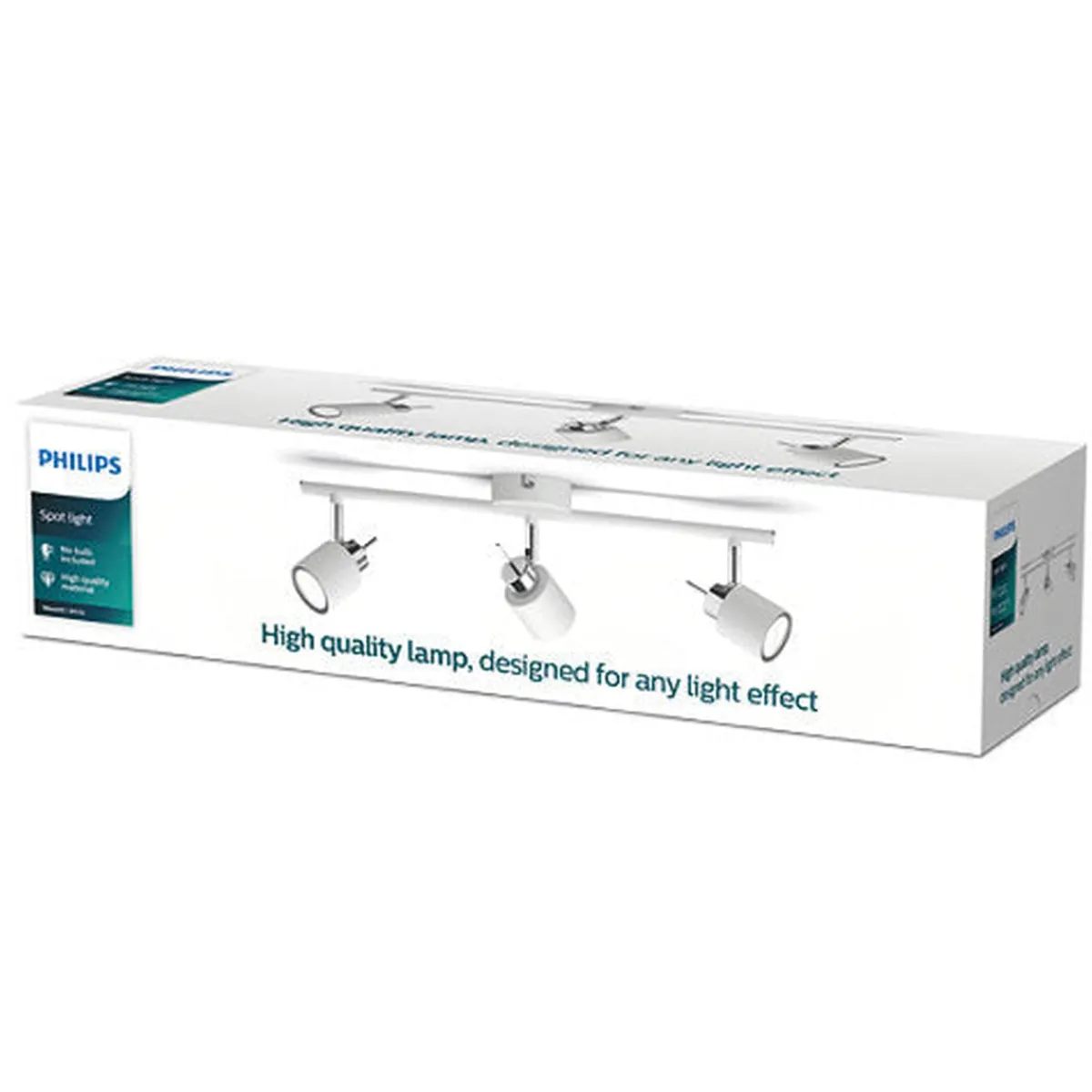 Kjøkkenbelysning Tak|Spotter & Skinner>Philips Meranti skinne med 3 spot GU10