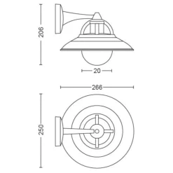 Utelamper - Klassiske Vegglamper><noscript><img width=