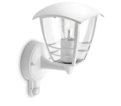 Utelamper - Klassiske Vegglamper>Philips myGarden Creek vegglampe m/bevegelses sensor opp utendørs IP44