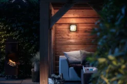 Utelamper - Veggskjold / Plafond>Philips myGarden Drosera vegglampe utendørs IP44 12W LED - Svart