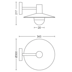 Utelamper - Klassiske Vegglamper><noscript><img width=