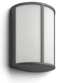 Utelamper - Veggskjold / Plafond>Philips myGarden Stock LED vegglampe, antrasitt Grå