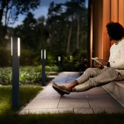 Pullert>Philips myGarden Stratosphere pullert 77 cm utendørs IP44 2x4,5W LED - Antrasitt